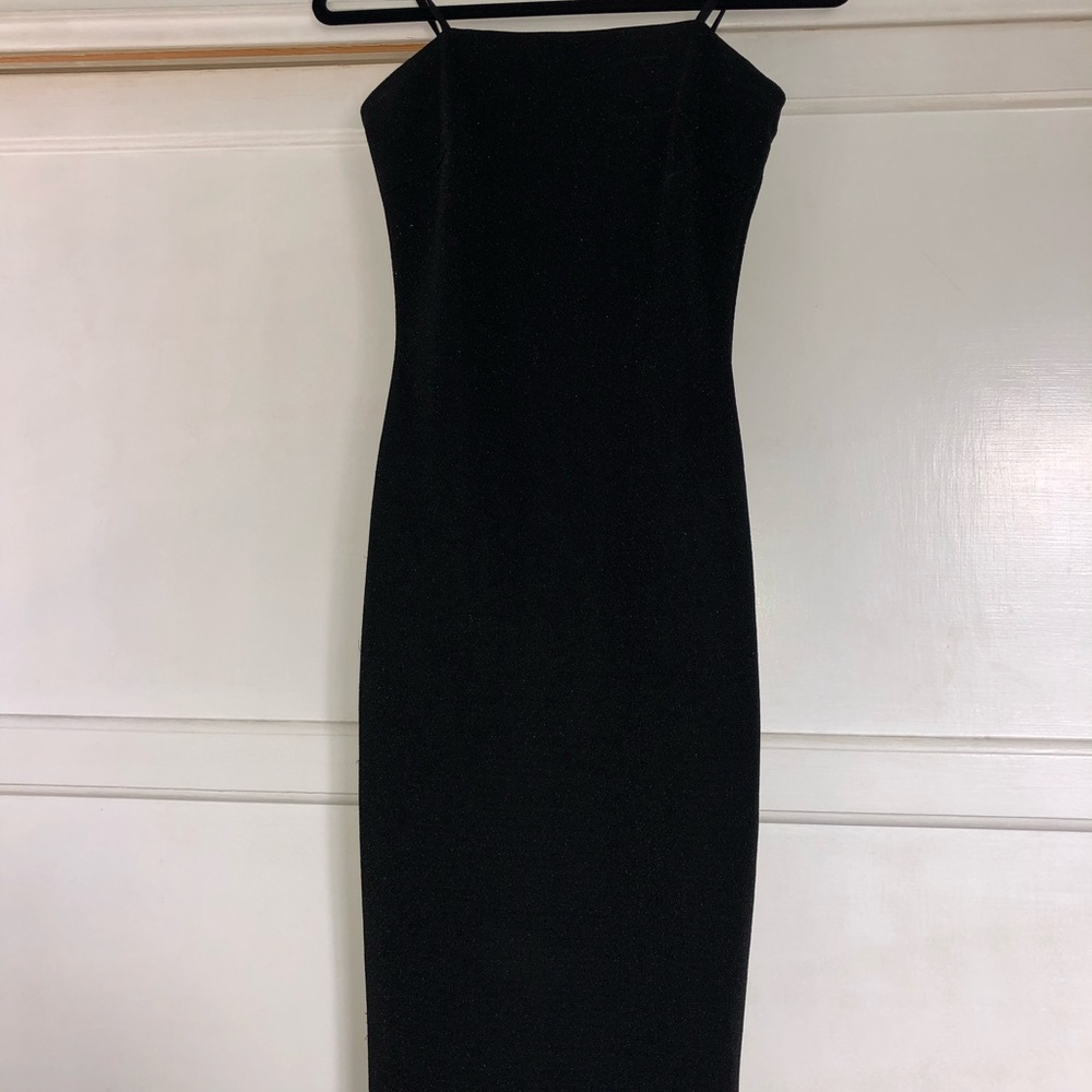 Black Slim Fitted Dress